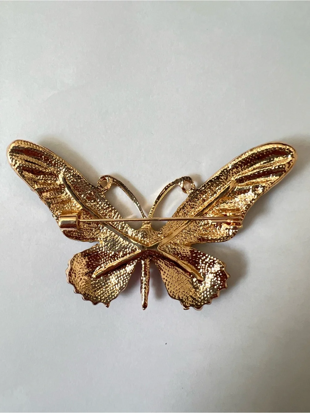 Multicolor Crystal Butterfly Brooch